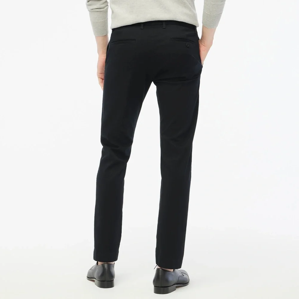 New JCREW Mens 33 / 32 Slim-Fit Flex Chino Pants in Black $79 H3167 - Picture 4 of 8